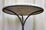 Antique Round Marble Claw Foot Bistro Table