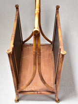 Magazine stand, faux bamboo (1970s) 17¼"