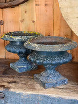 Pair of small antique garden urns