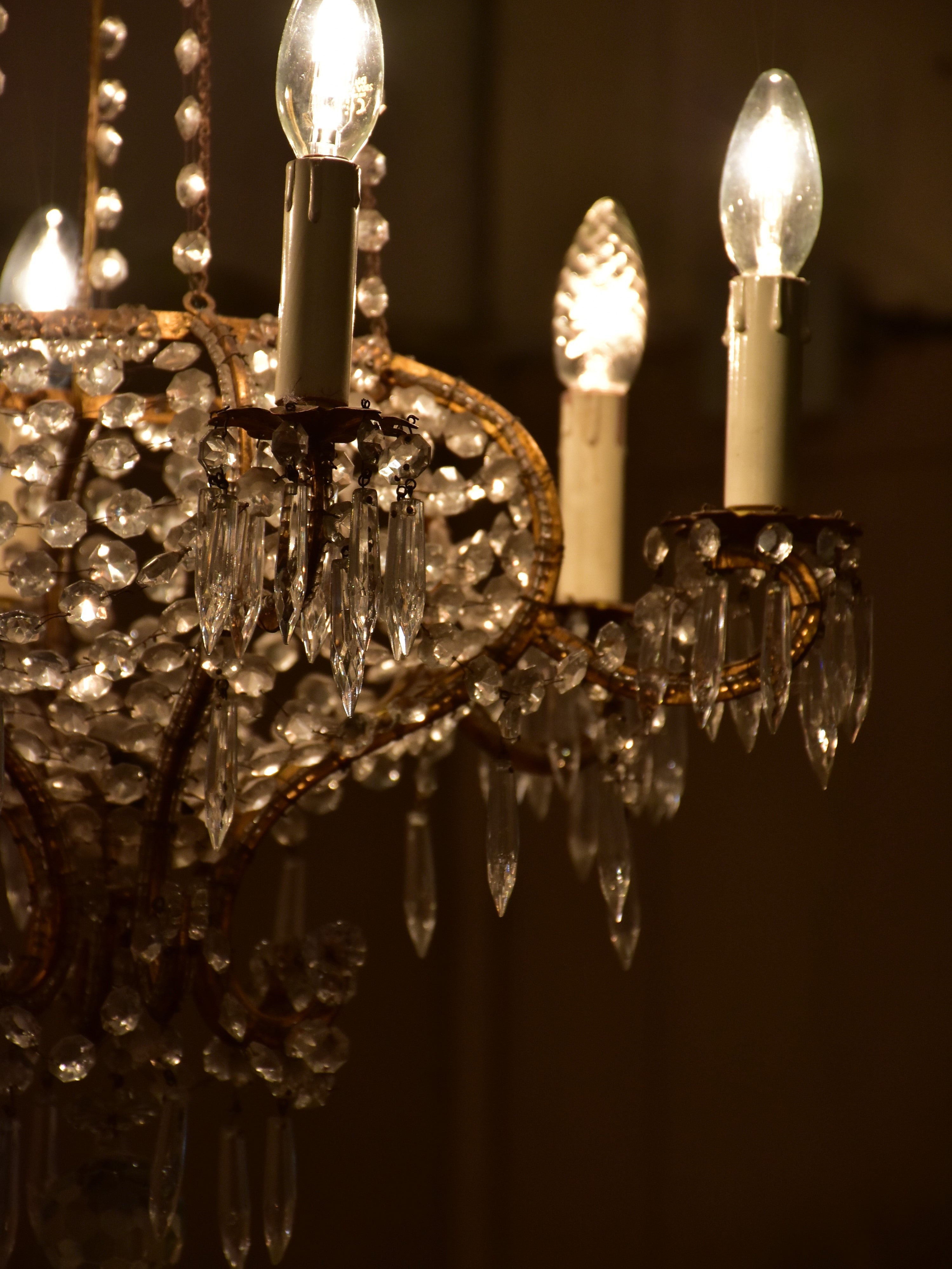 Italian cut glass chandelier circa 1930’s