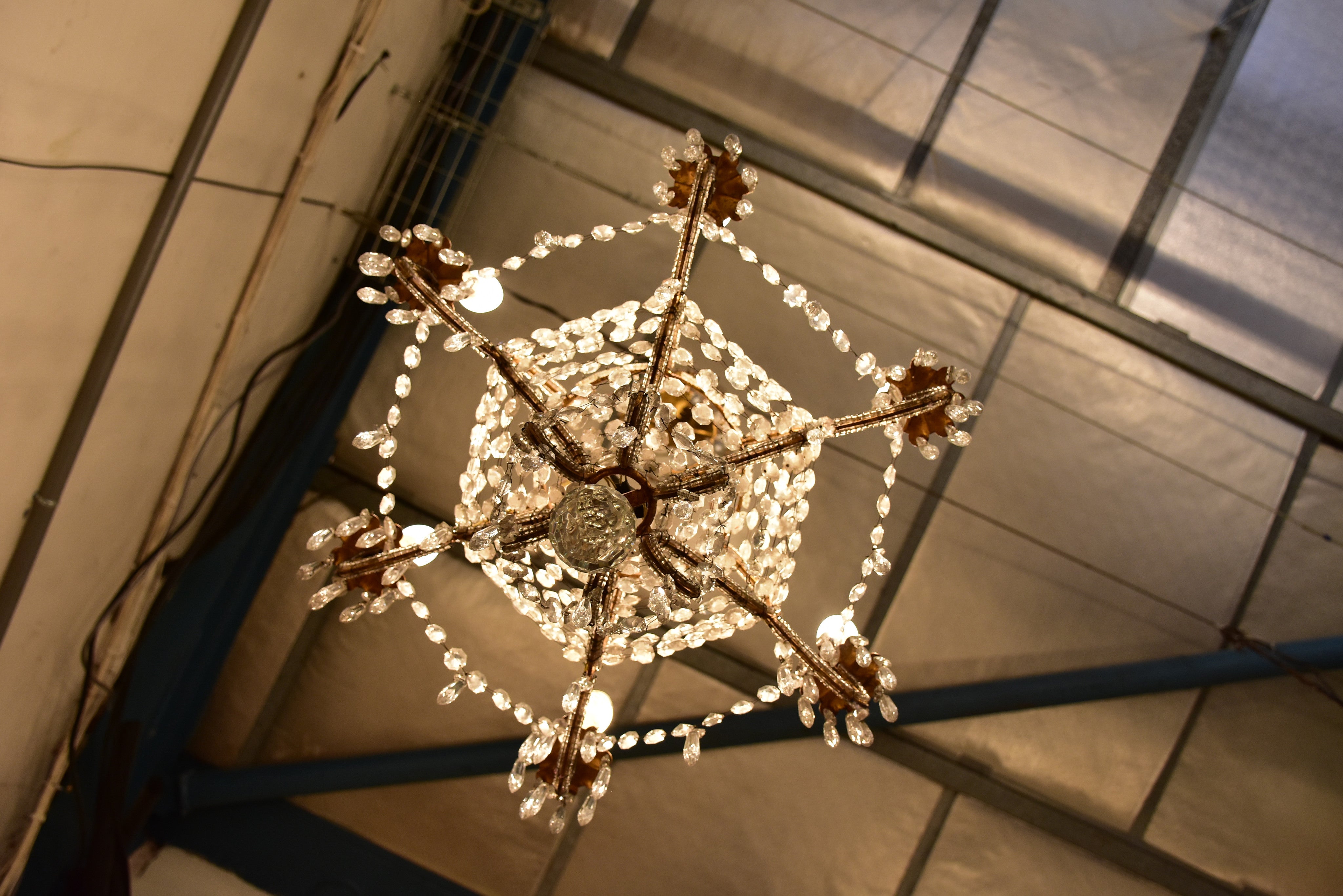 Italian cut glass chandelier circa 1930’s