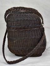 Antique French wicker lunch basket
