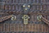Antique French wicker lunch basket