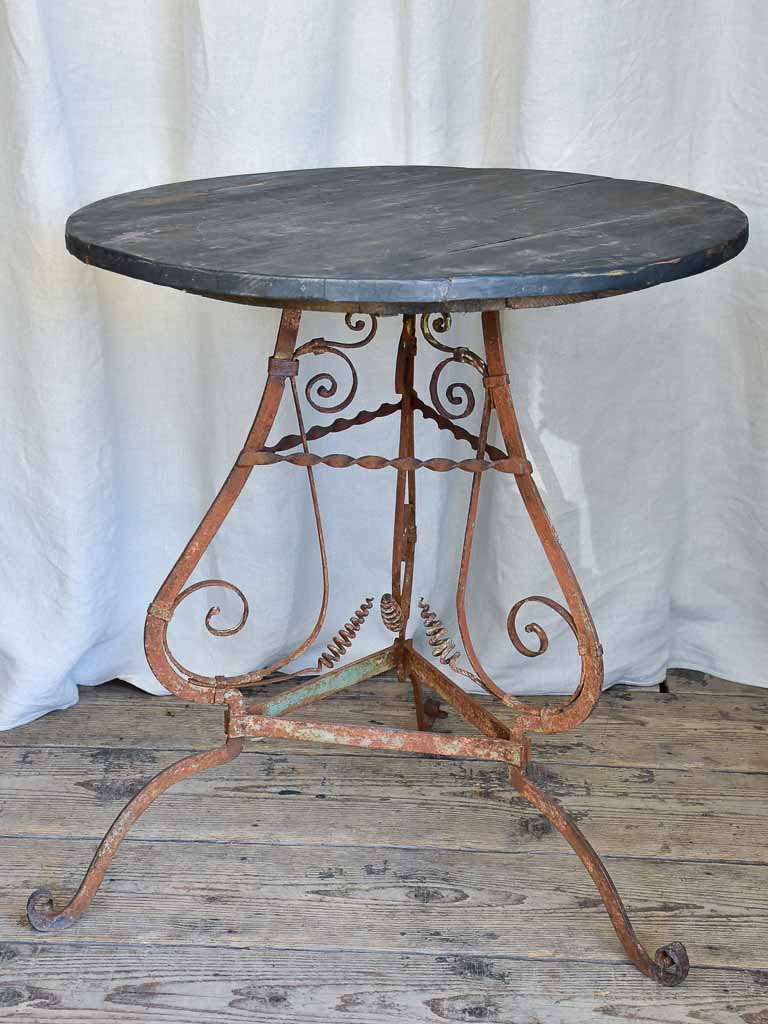Antique Spanish Wooden Top Table