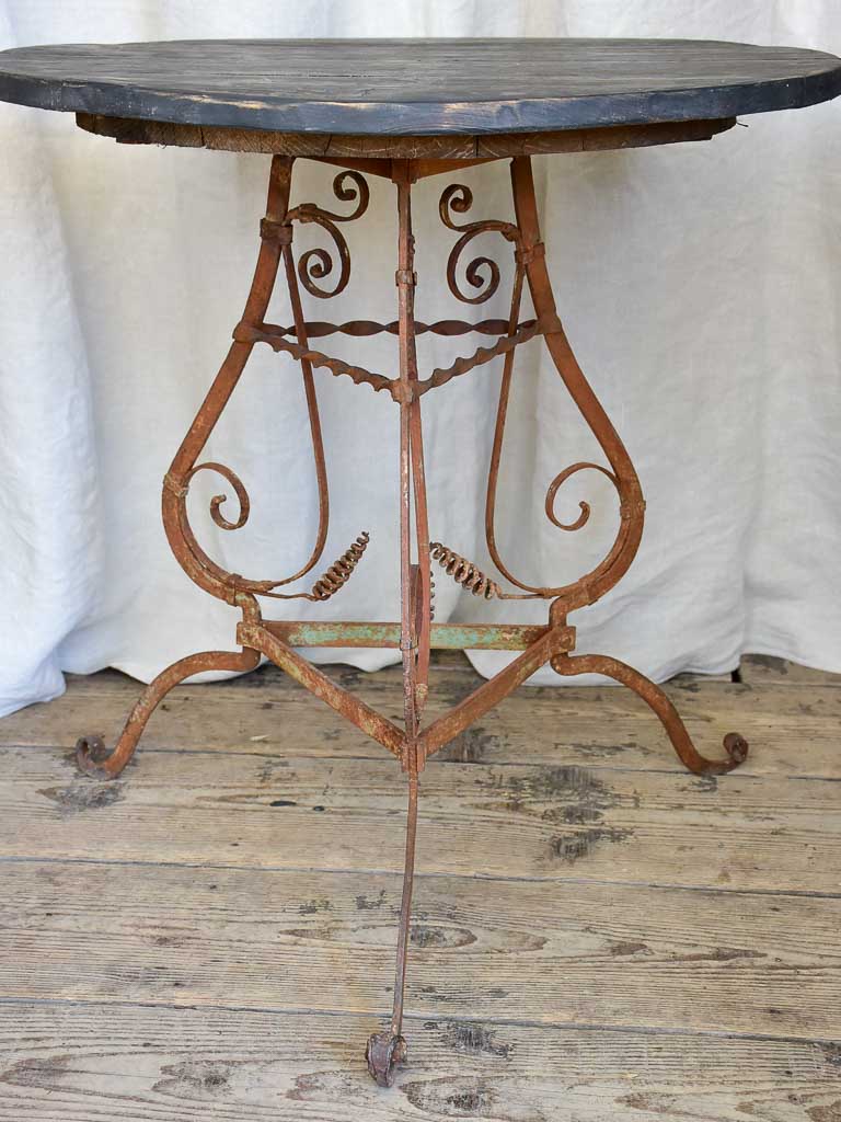 1920s Decorative Wrought Iron Table Base