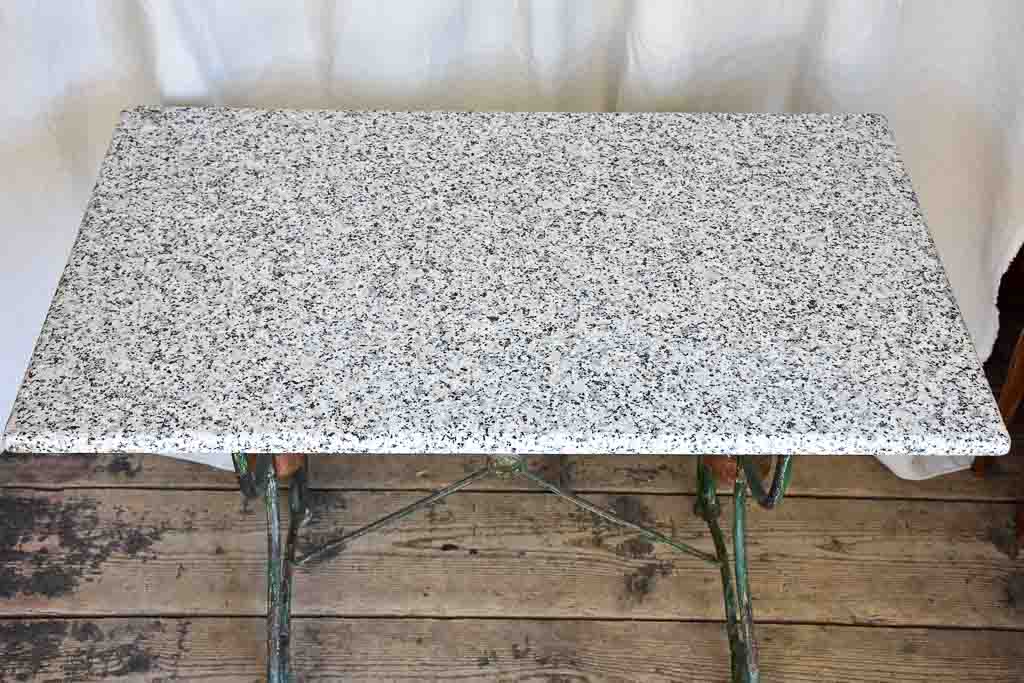 Antique rectangular Butcher’s Table with Granite Top