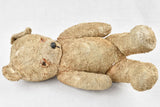 Worn early 20th-century large teddy bear
