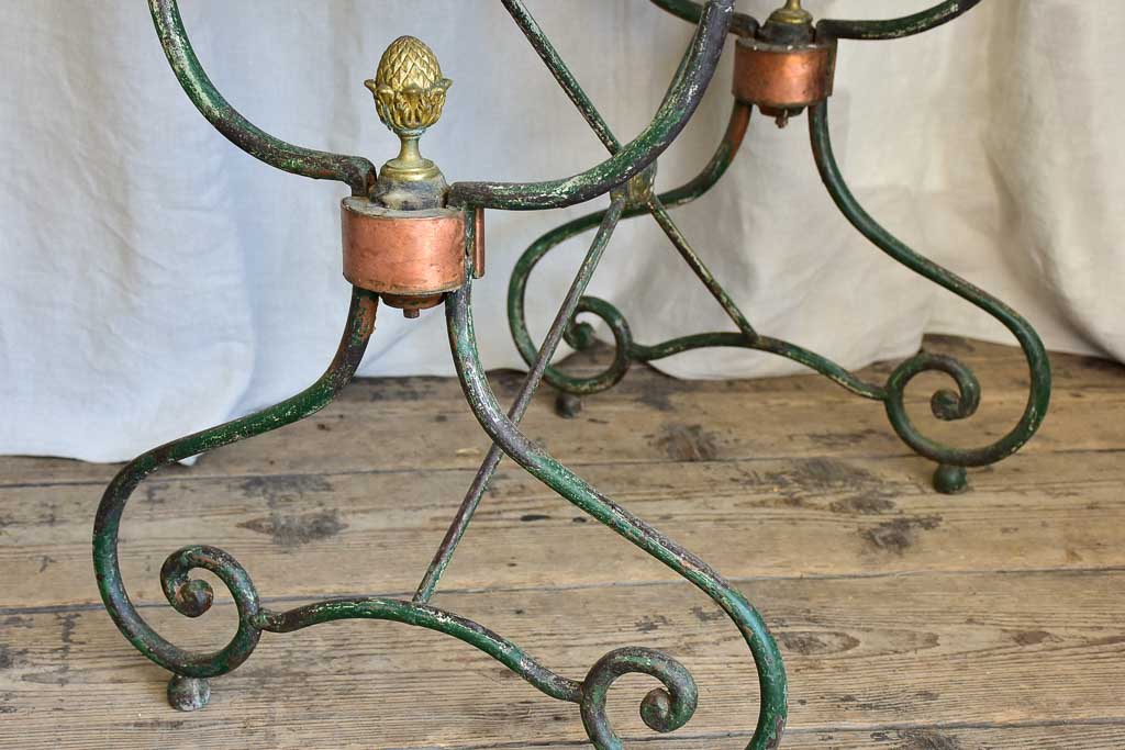 Antique rectangular Butcher’s Table with Granite Top