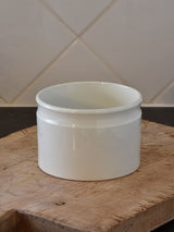 5"? French ironstone preserving jar - late 19th century 1/2