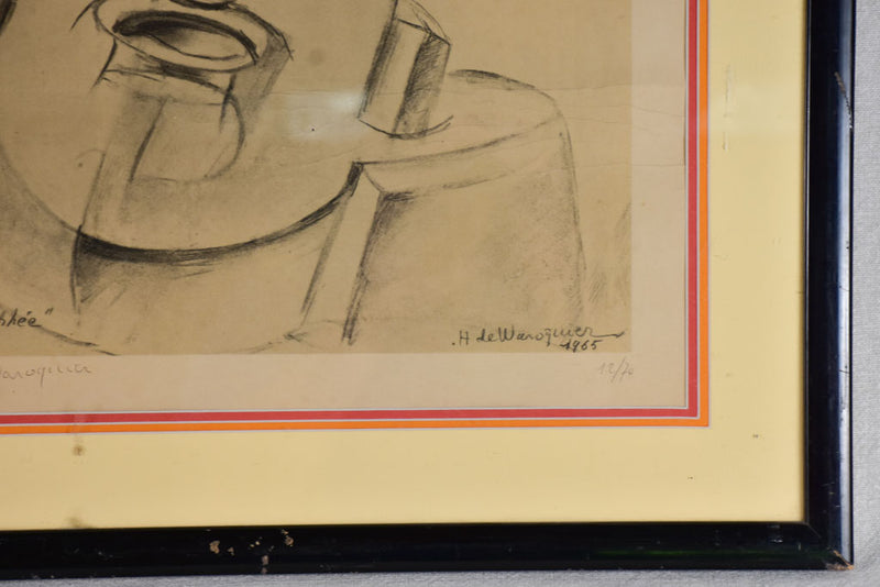 1965 Lithograph titled 'Orphee' Henri de Waroquier (1881-1970) 12/70
