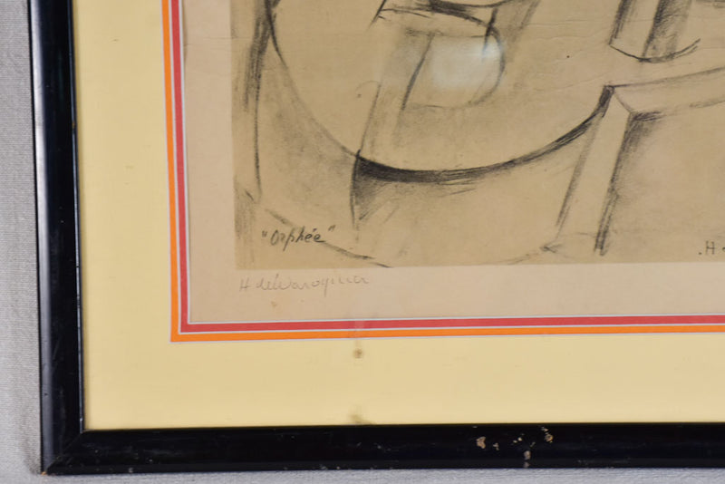 1965 Lithograph titled 'Orphee' Henri de Waroquier (1881-1970) 12/70