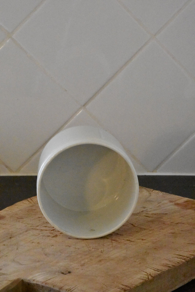Preserving jar, ironstone  5", late-19th-century