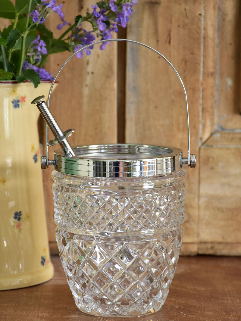 Vintage French ice bucket with claw (1)