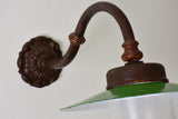 Antique finished outdoor wall sconce rosette