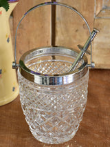 Vintage French ice bucket with claw (1)
