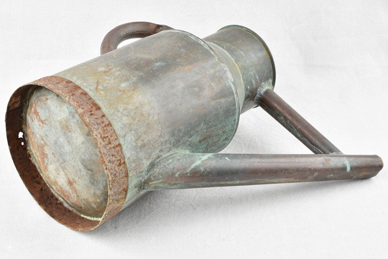 French copper winemaker's watering can 17¼"