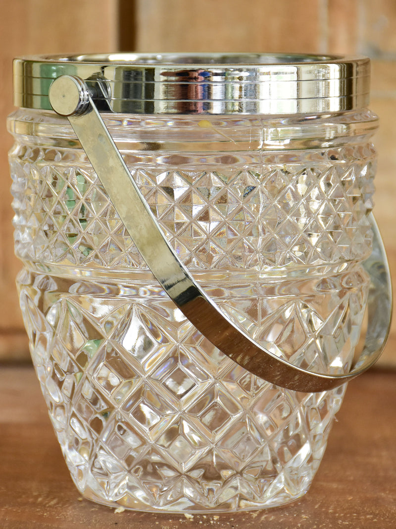 Vintage French ice bucket with claw (1)