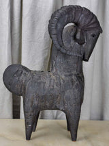 Modern clay sculpture of a ram - Dominique Pouchain