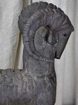 Modern clay sculpture of a ram - Dominique Pouchain