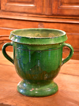 Late 19th century Castelnaudary planter with green glaze