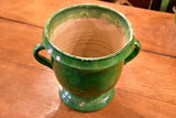Late 19th century Castelnaudary planter with green glaze