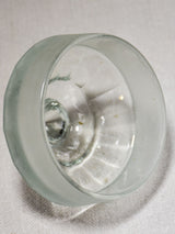 Antique French glass candy jar with lid - faceted 11¾"