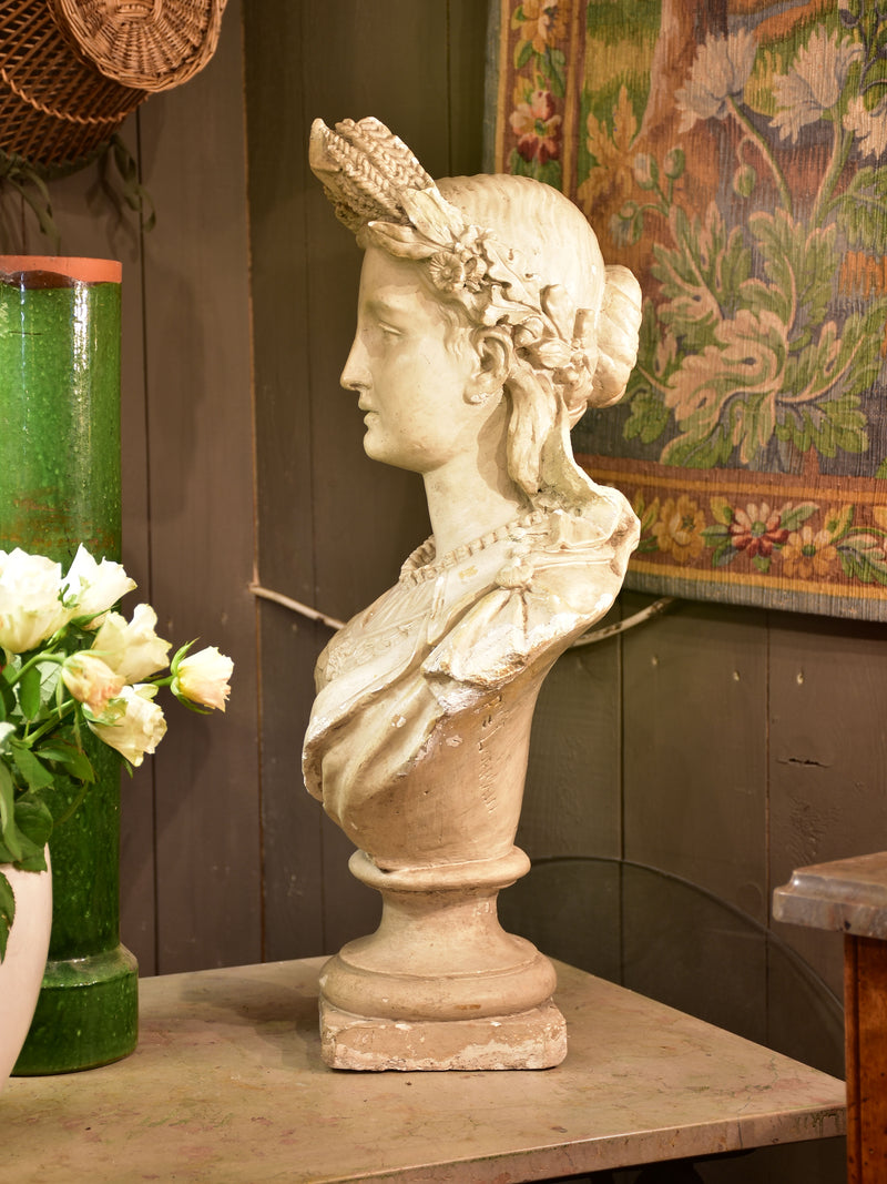 Antique French bust of Marianne