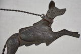 1930's French ashtray - dog on a chain