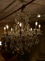 Antique Italian crystal chandelier - 8 branches