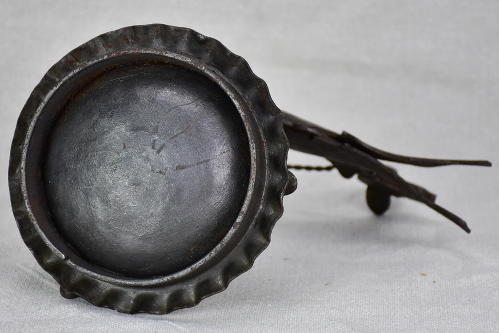 1930's French ashtray - dog on a chain