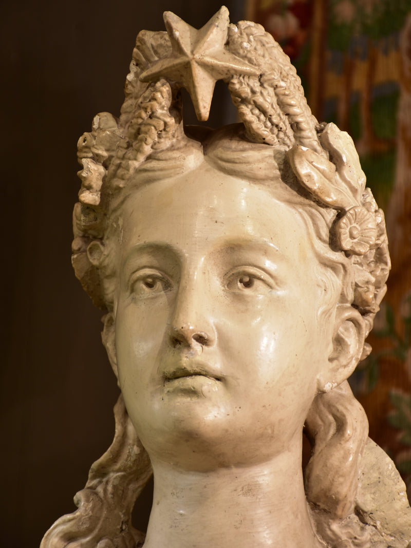 Antique French bust of Marianne