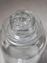 Antique French glass candy jar with lid - round 11¾"
