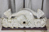 Salvaged boiserie table lamp - dauphin base