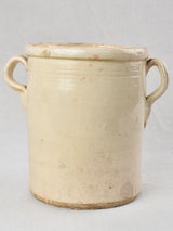 Antique Italian anchovy pot with handles 9¾"