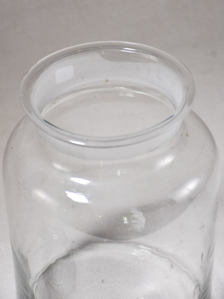 3 antique glass jars with lids 14¼ – Chez Pluie