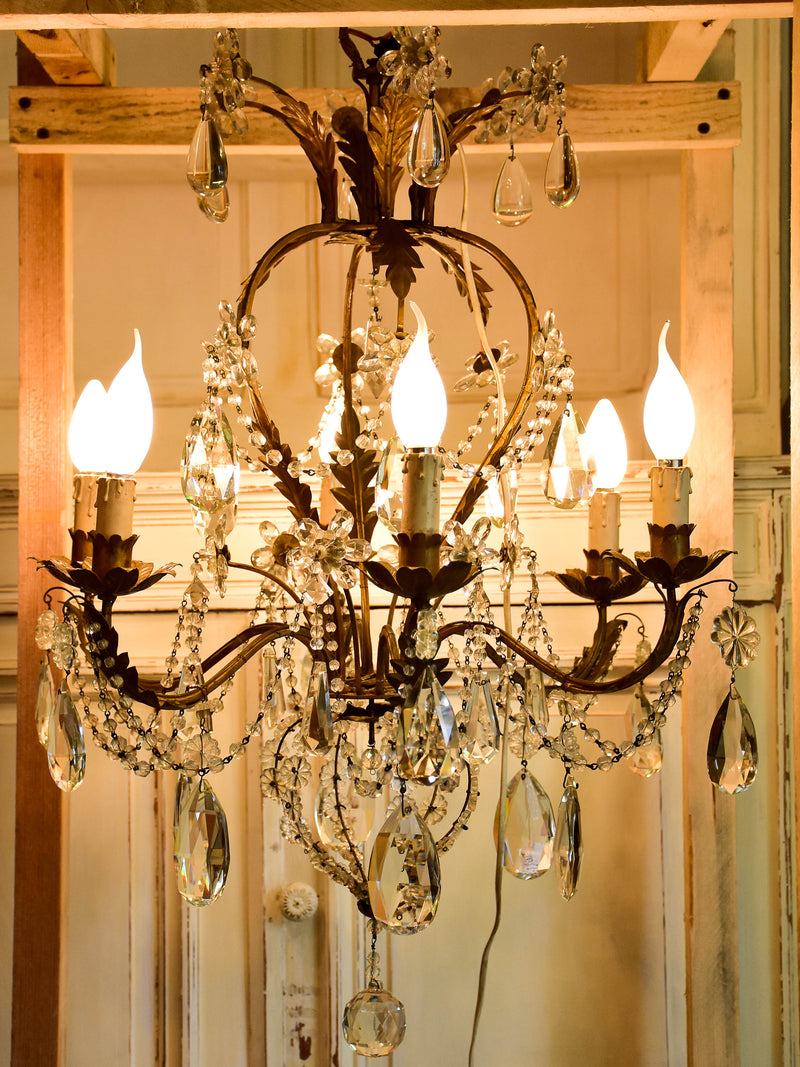 Antique Italian chandelier - 6 branches