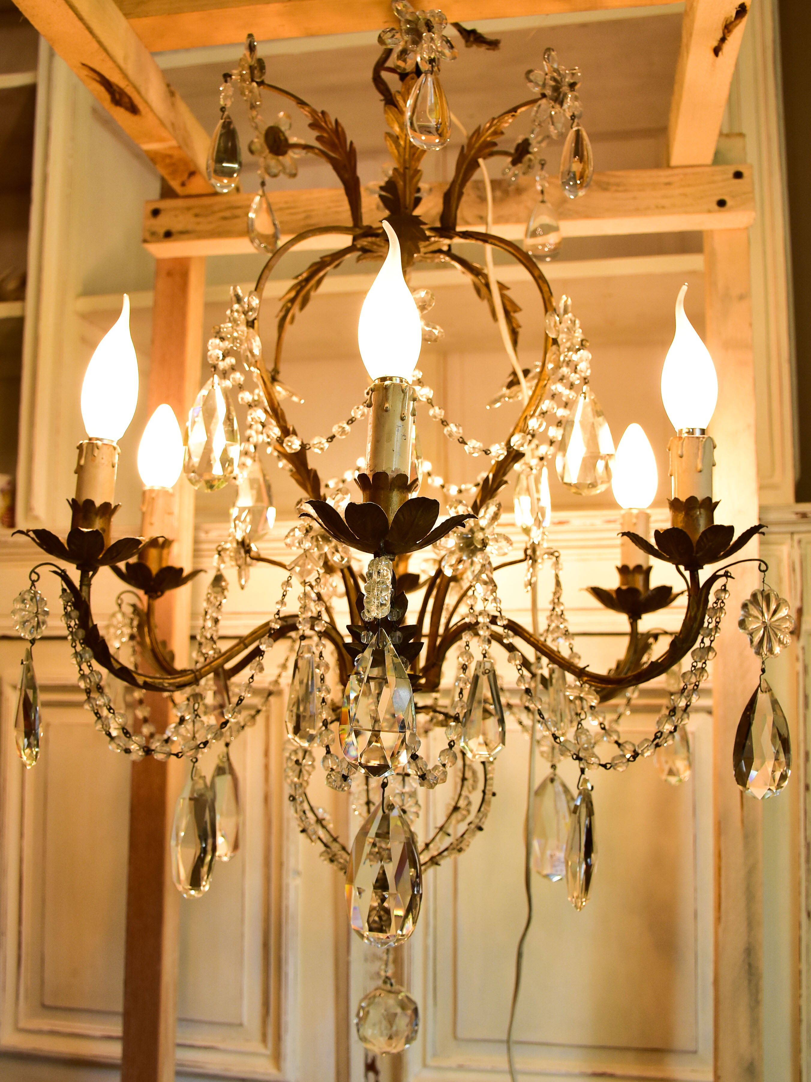 Antique Italian chandelier - 6 branches