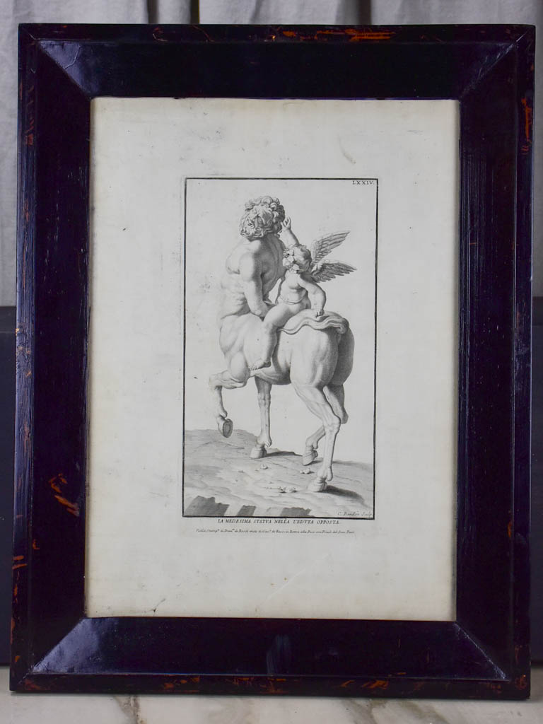 Collection of six antique Italian mythological engravings 17¼" x 22½"