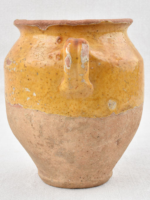 Small confit pot yellow orange 6¼"