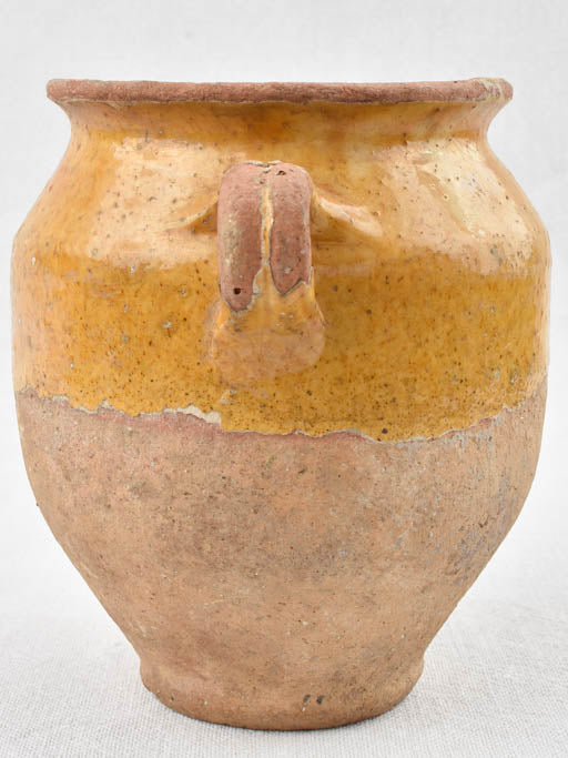 Small confit pot yellow orange 6¼"
