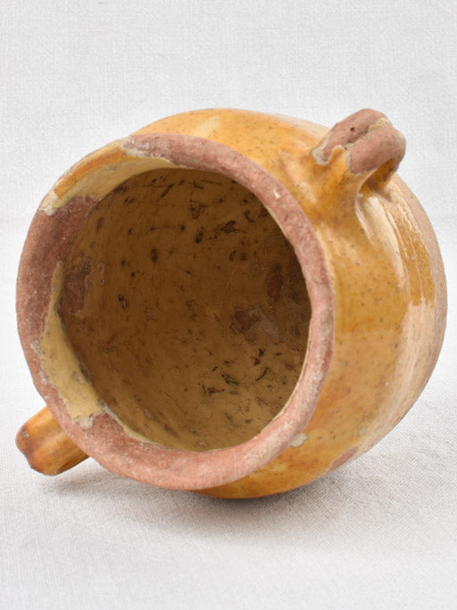 Small confit pot yellow orange 6¼"