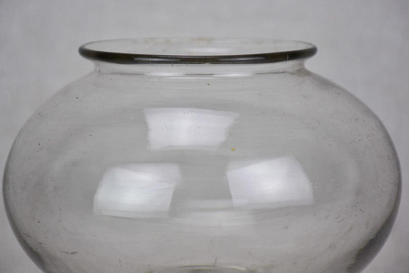 Rare small antique Sangsue apothecary jar 8¾"