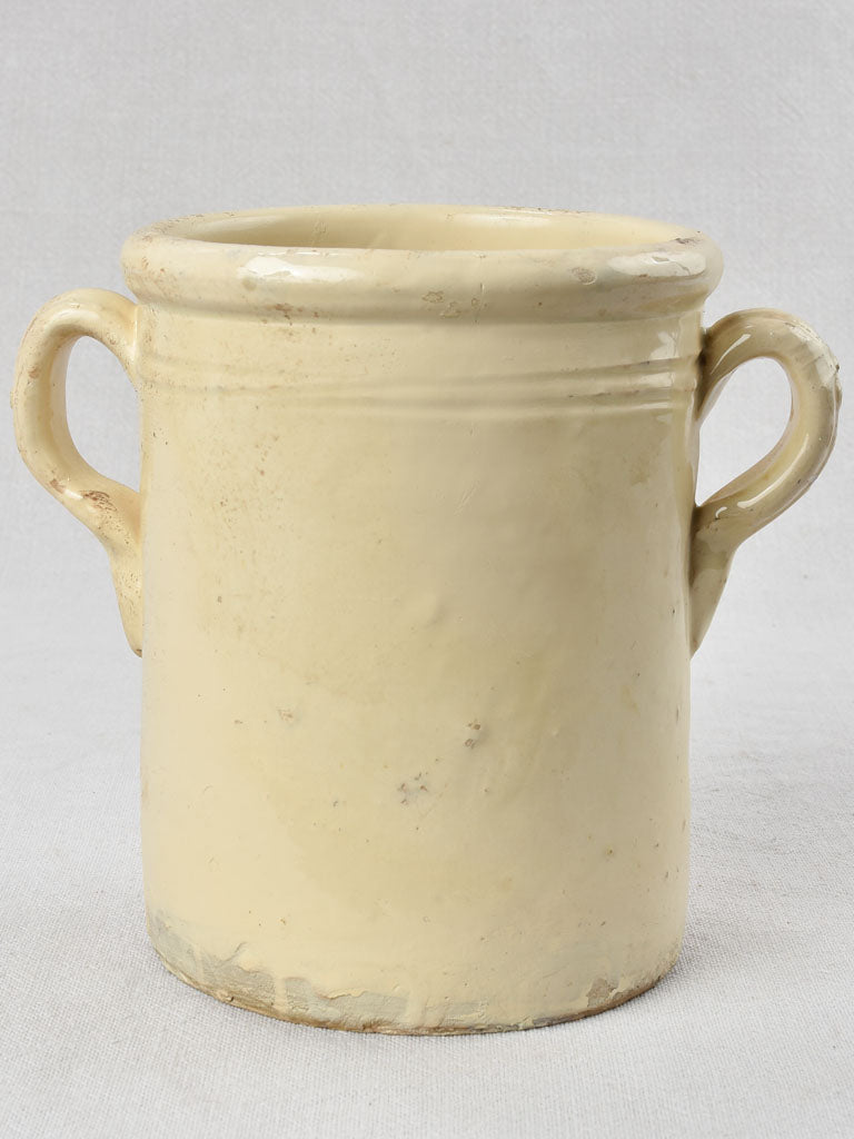 Antique Italian anchovy pot with handles 7½"