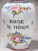 Large 1970's pharmacy jar labelled Rose de Ninon - Léon Warin 22"