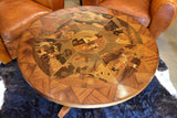 Art deco side table with marquetry