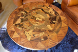 Art deco side table with marquetry