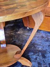 Art deco side table with marquetry