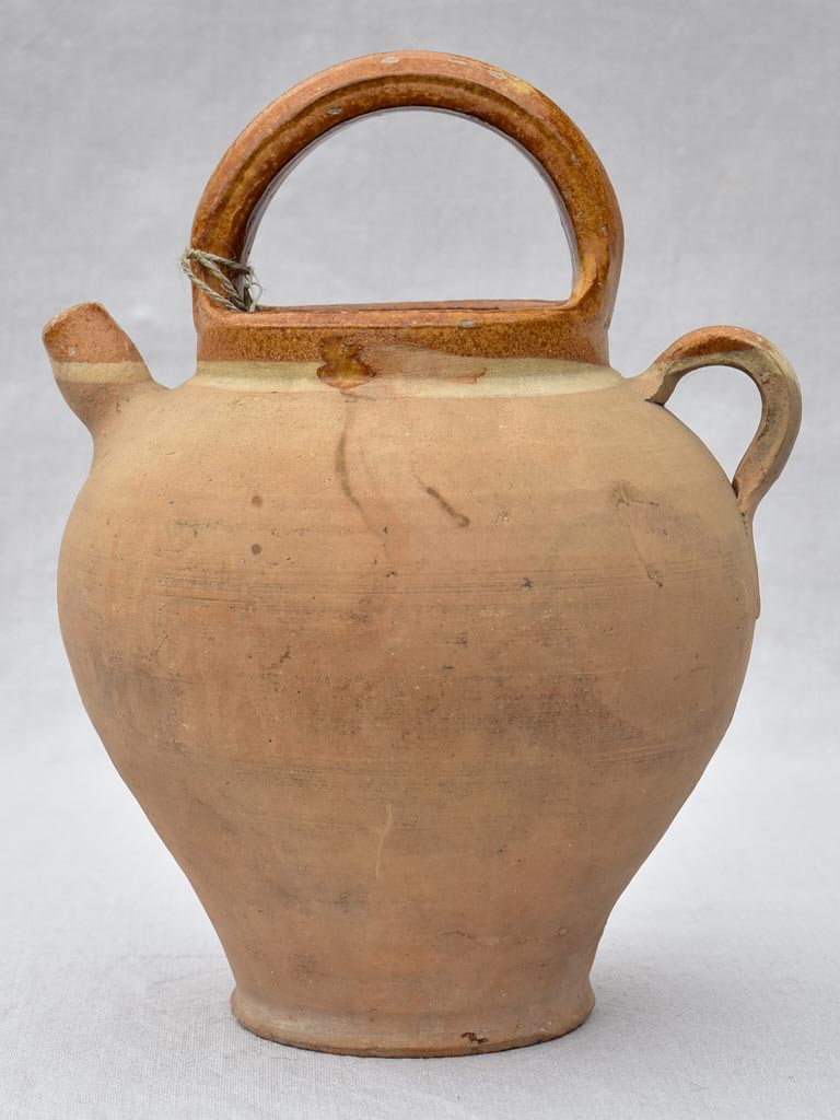 Early twentieth century water pitcher - clay 13¾"