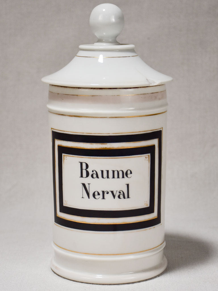 Napoleon III pharmacy jar - Baume Nerval 10¼"