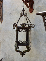Antique French wrought iron lantern